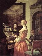 MIERIS, Frans van, the Elder Duet oil painting picture wholesale